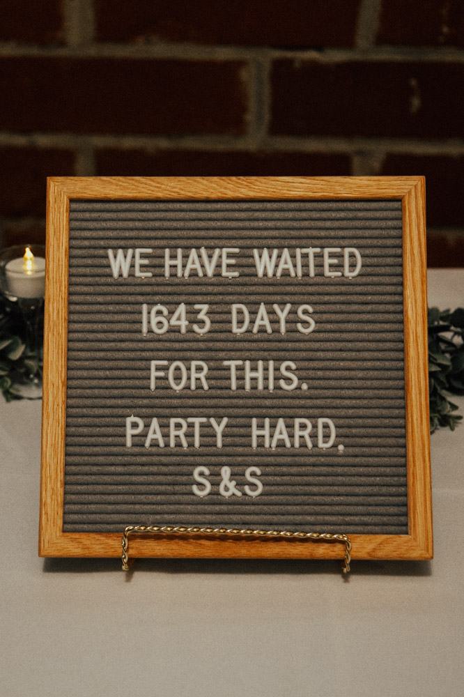 Wedding Reception Party Sign