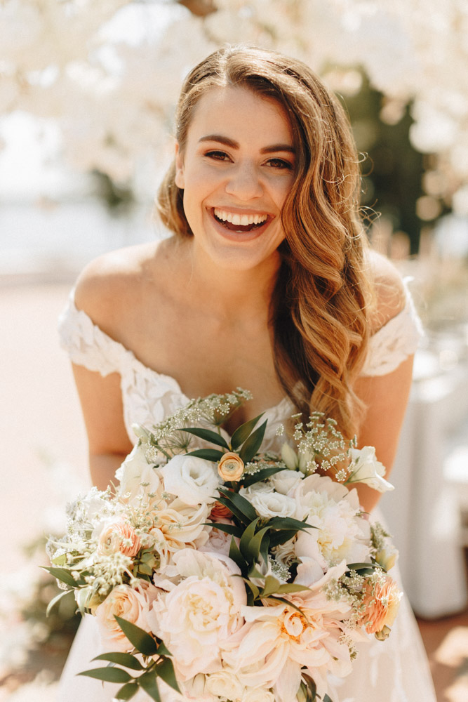 bride and bouquet