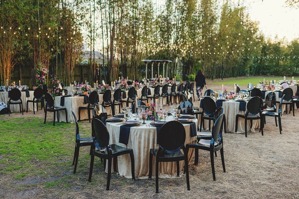 Black discount wedding chairs