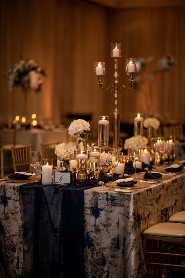 Blue and Gold Ritz Carlton Wedding-A Chair Affair