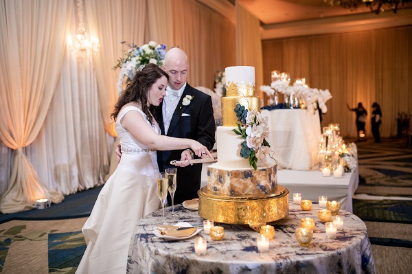 Blue and Gold Ritz Carlton Wedding-A Chair Affair