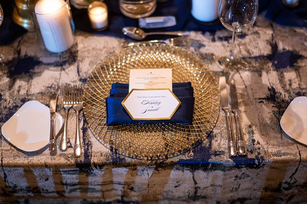 Blue and Gold Ritz Carlton Wedding-A Chair Affair