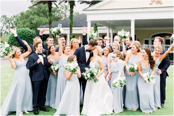 Lake Nona Dusty Blue Wedding- A Chair Affair