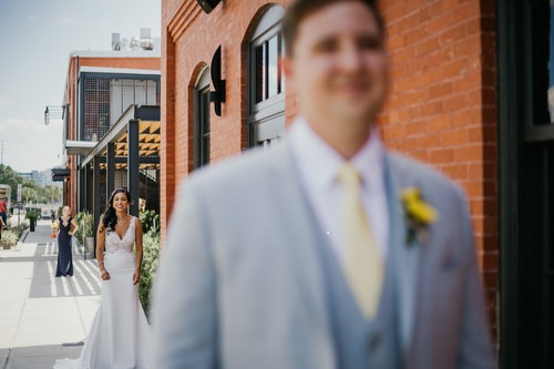 A Chair Affair- Sunflower Wedding-rooftop ceremony