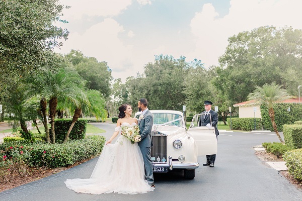 Gold and Glamorous Winter Park Wedding