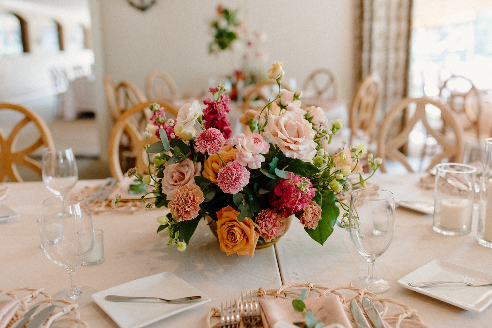 Elegant Floral Wedding centerpiece reception