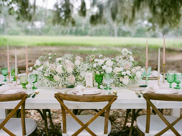 White on sale farm table