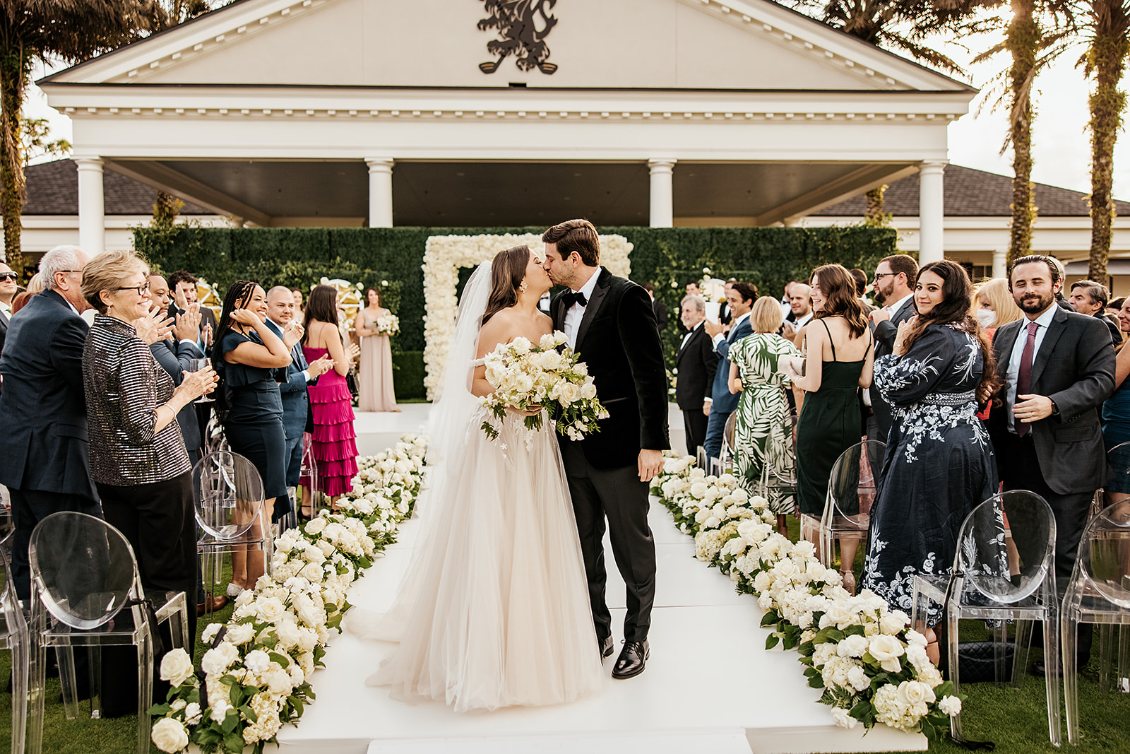 A Classic Black and White Lake Nona Wedding - A Chair Affair, Inc.