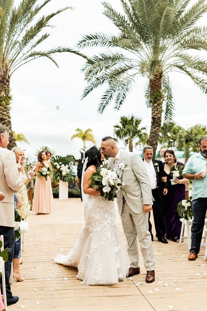 A Tropical Palms Wedding