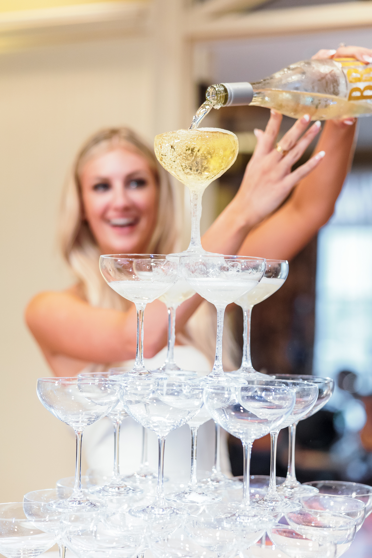 Champagne Tower Pour