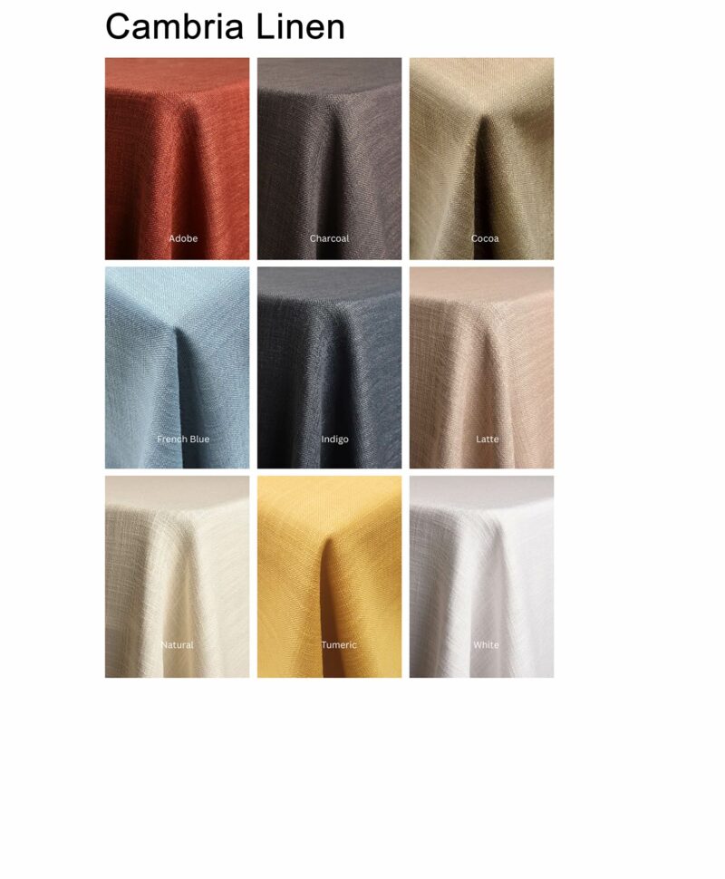 Cambria Linens All Colors - A Chair Affair, Inc.
