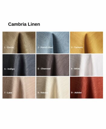Cambria Linen colors - A Chair Affair