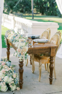 monaco sweetheart table and the victoria chair