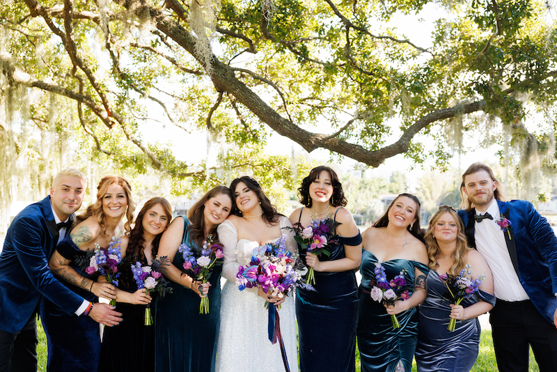 whimsical bridal party