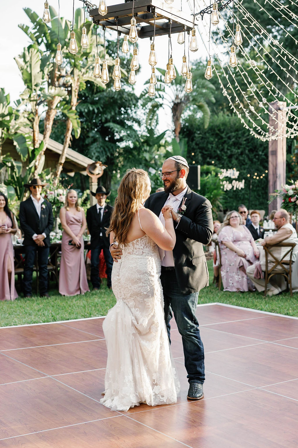 Ashley and Justin first dance as husband and wife