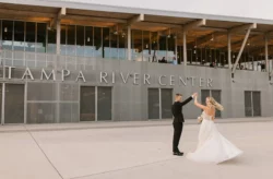 Downtown Tampa Timeless Champagne Wedding