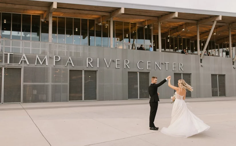 Downtown Tampa Timeless Champagne Wedding