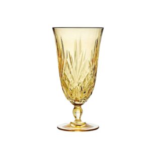 Grace Amber Water Goblet
