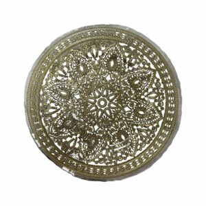 Clear and Gold Moroccan Charger