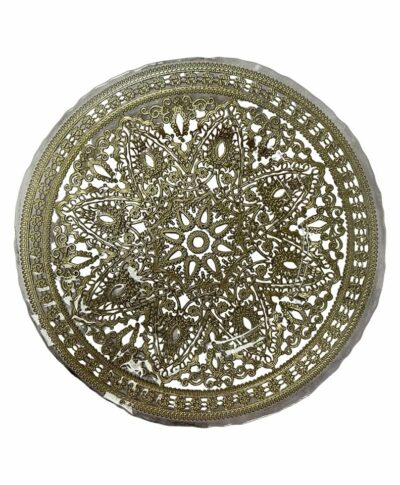 Clear and Gold Moroccan Charger