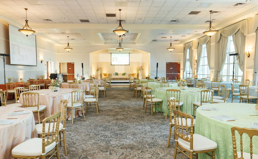 Full Room View from Beyond the Aisle presented by Wedding Venue Map with rentals from A Chair Affair. Wedding Rentals Orlando