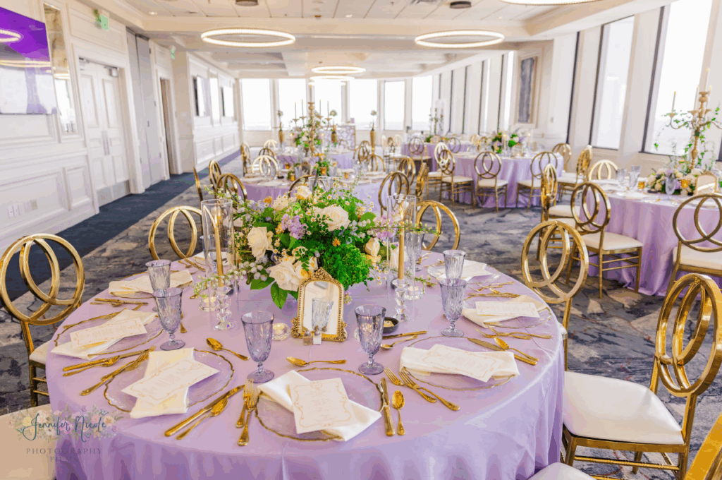 Room view of the I Said Yes vendor event at The Citrus Club with orlando wedding rentals provided by A Chair Affair
