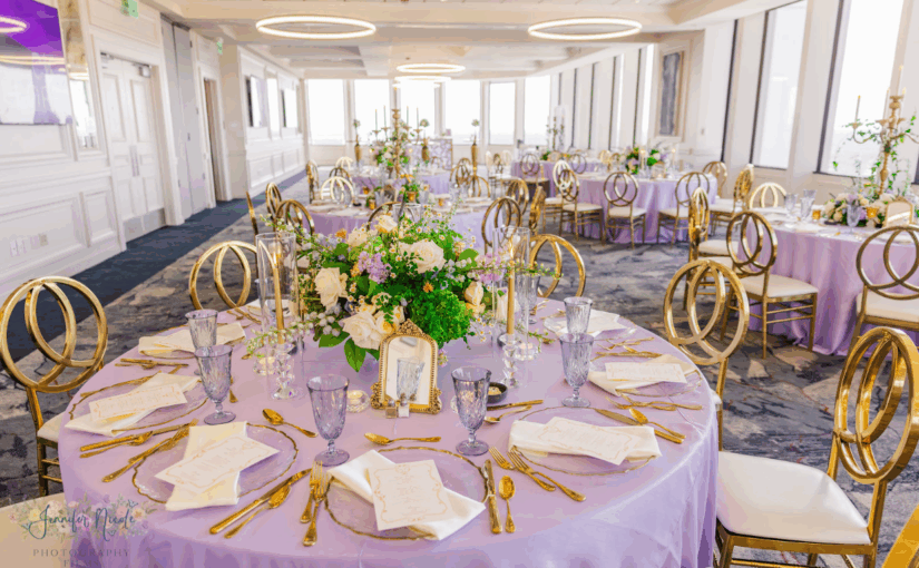Room view of the I Said Yes vendor event at The Citrus Club with orlando wedding rentals provided by A Chair Affair
