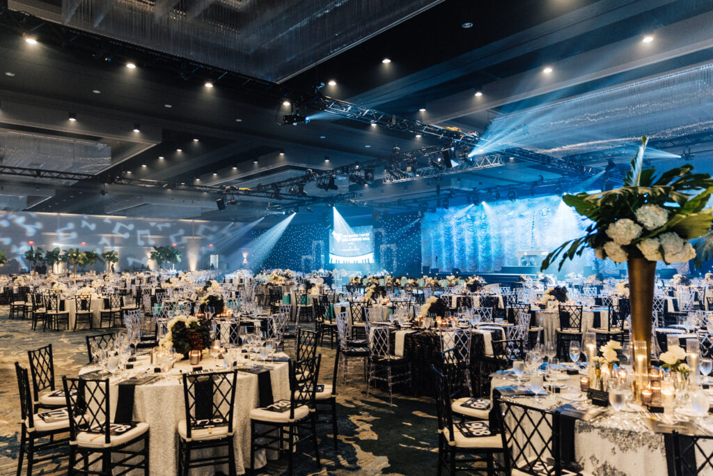 Room Overview at Kids Beating Cancer Event 2025. Orlando Event Rentals. Orlando Events. Chiavari Chair Rentals. Wysteria Chair Rentals.