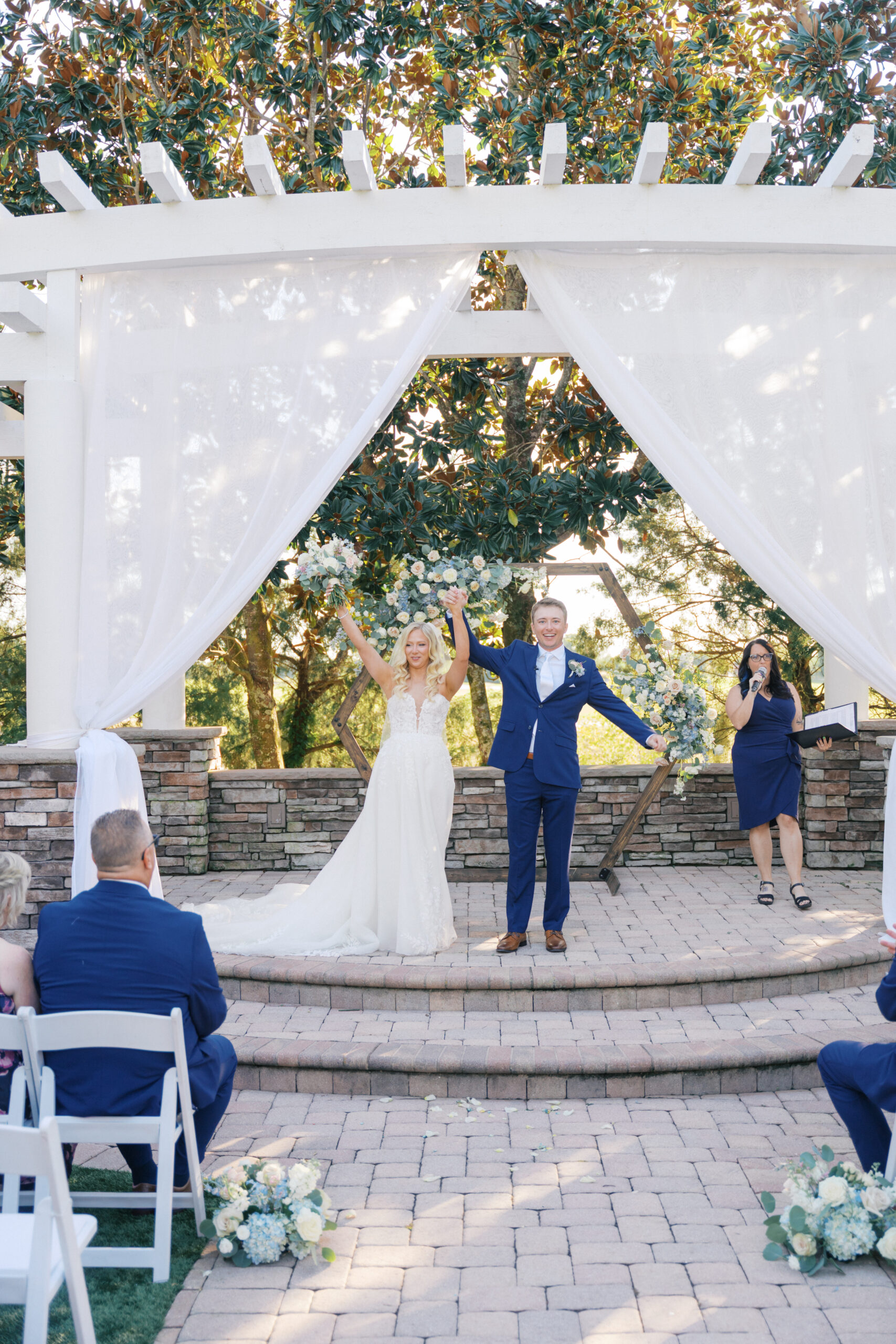 Bride and Groom at ceremony
