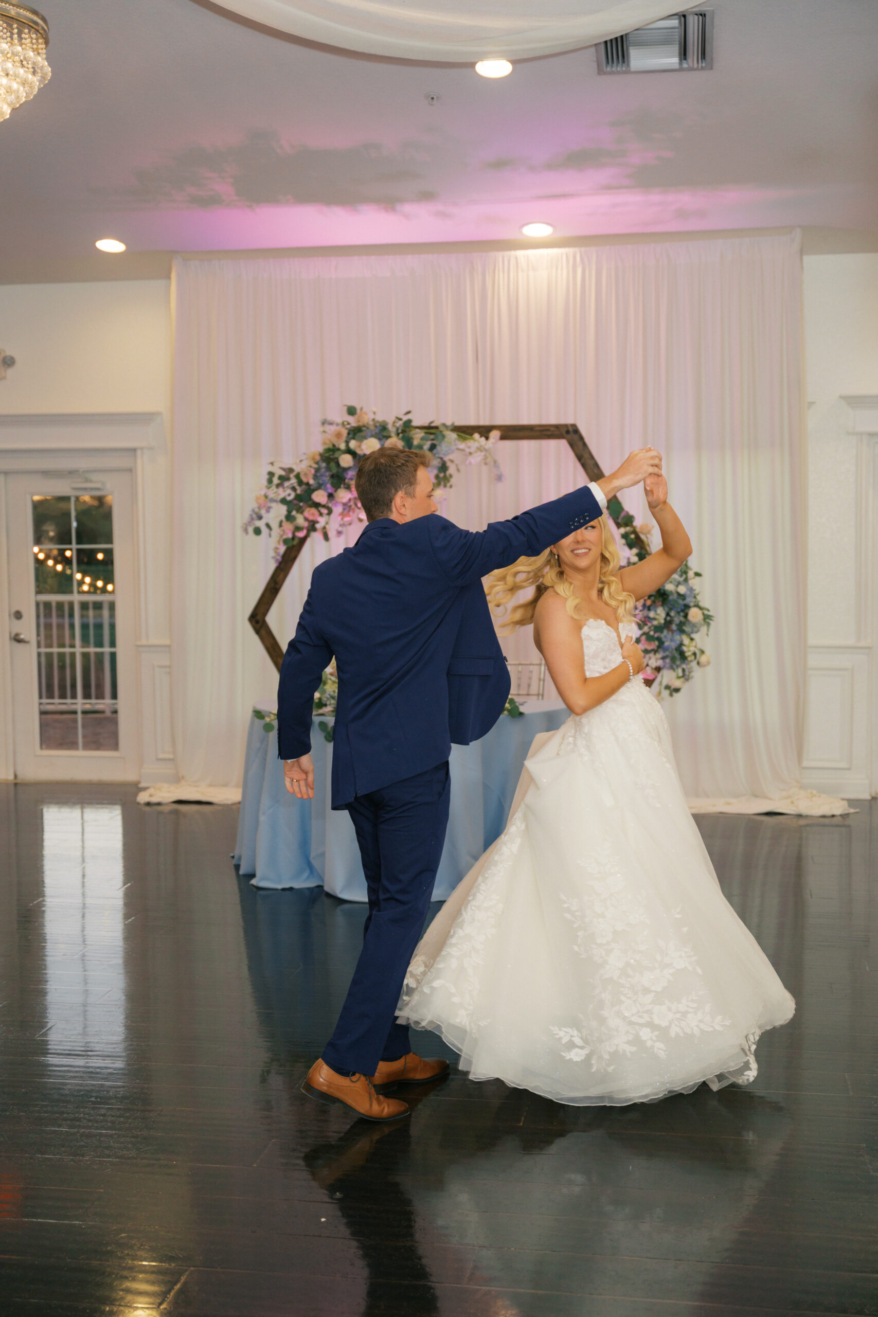 Bride and Groom dancing