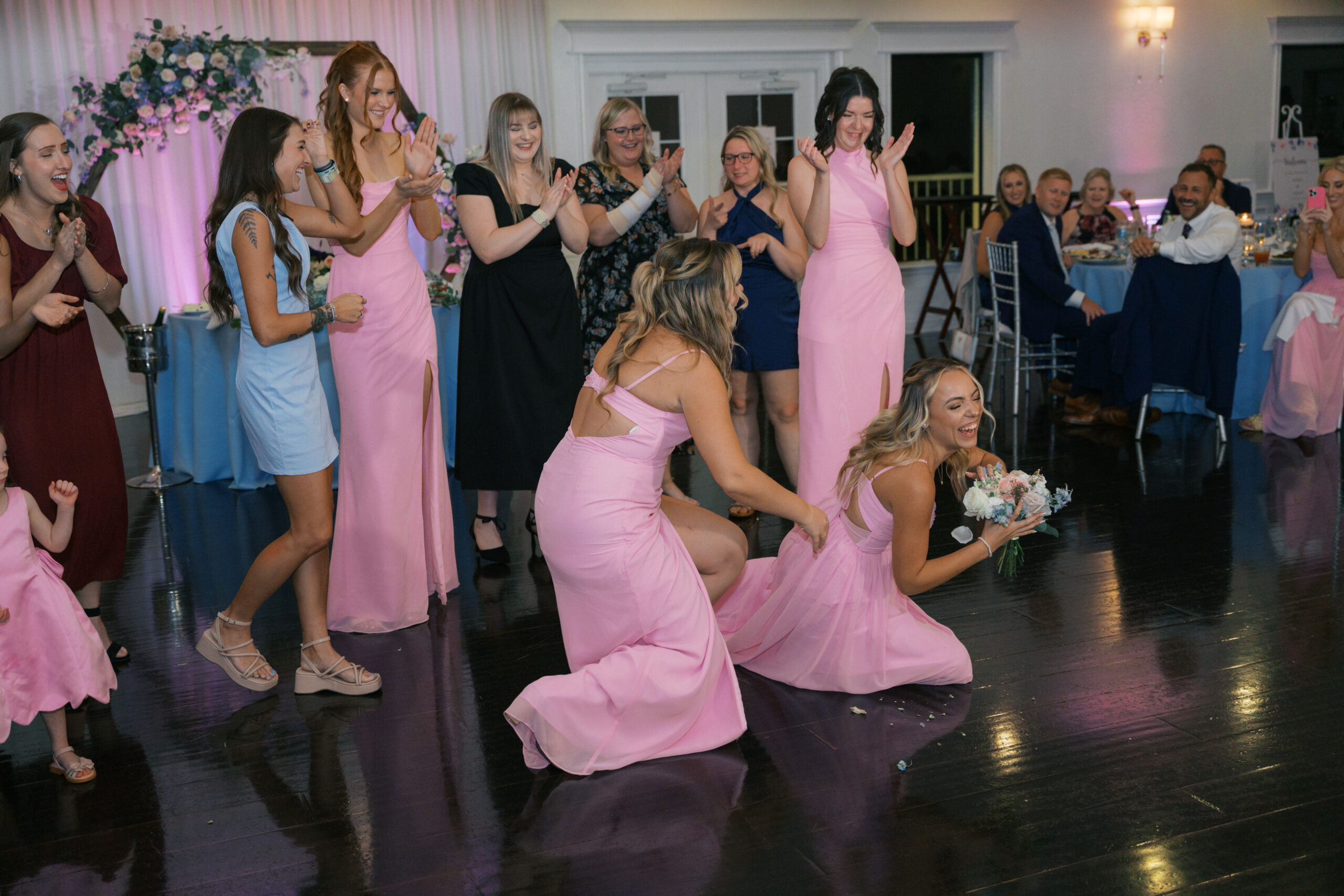 Catching the bouquet