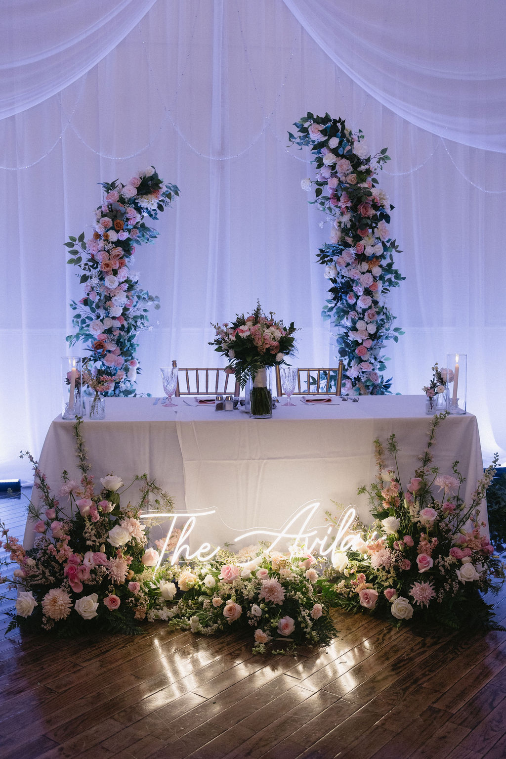 Bride and Groom's Head Table