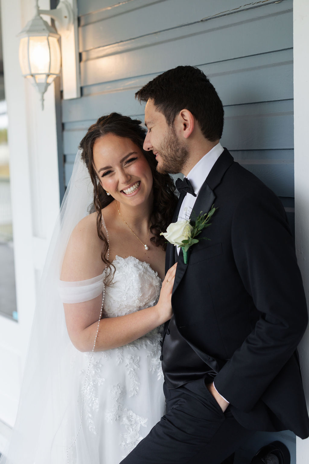 Bride and Groom candid