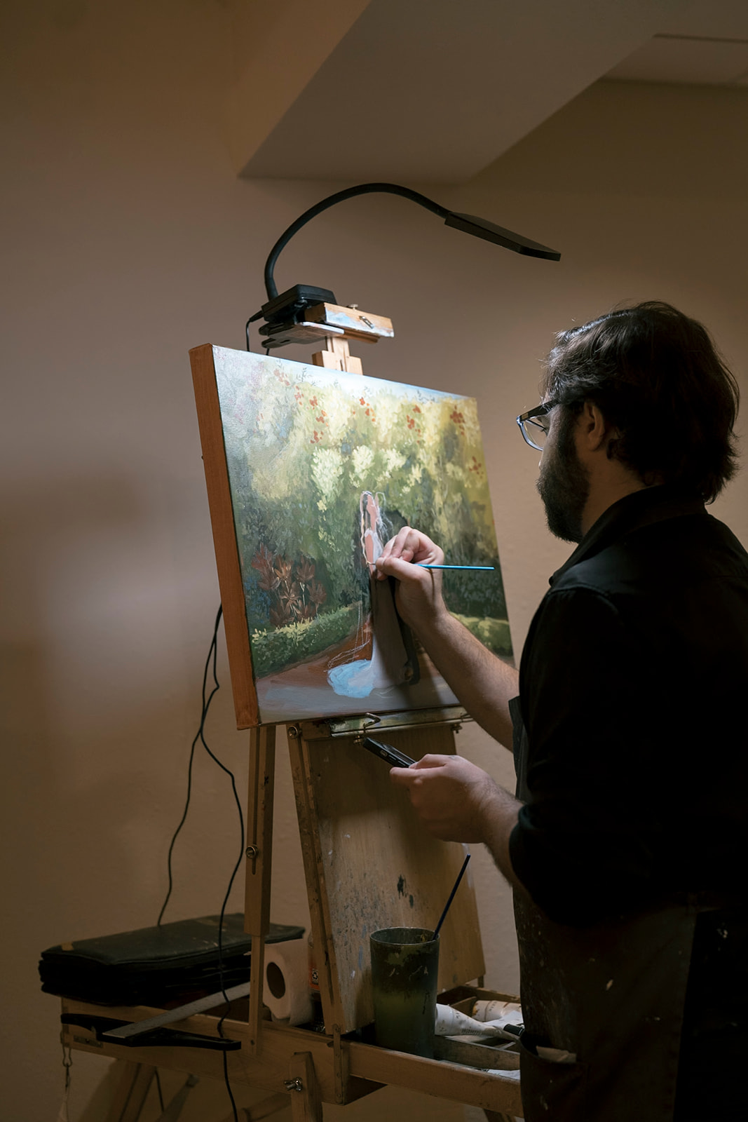 Live painting at reception