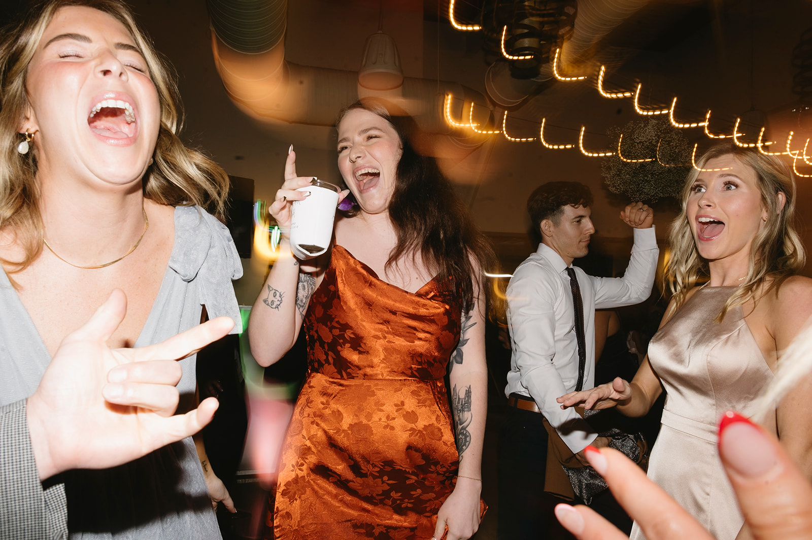 Attendees on dance floor