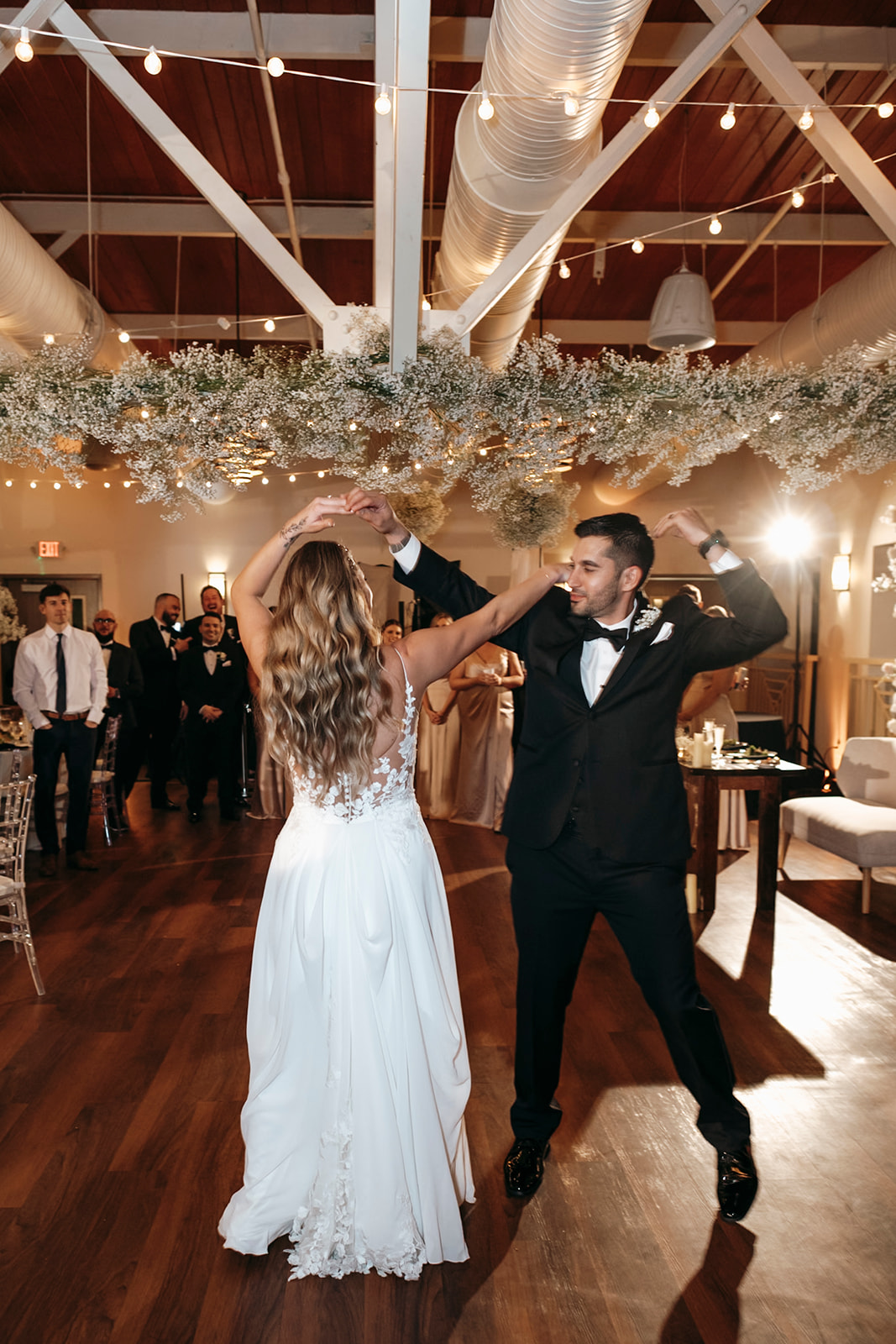 Bride and Groom dancing