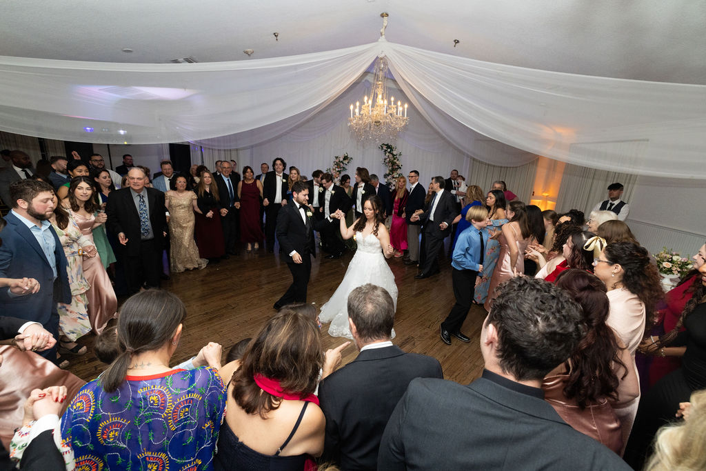 Dancing at reception at Highland Manor