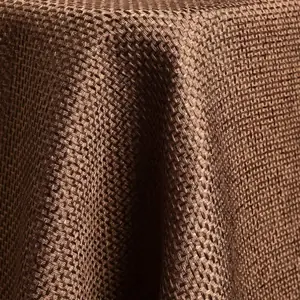 Chocolate jute linen
