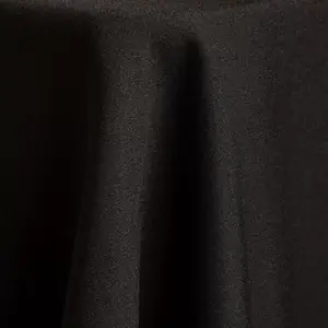 Black polyester linen