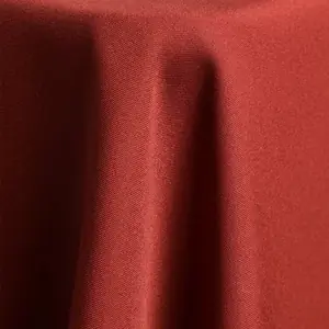 Brick Red polyester linen