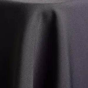 Charcoal polyester linen