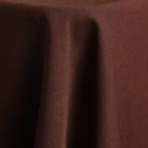 Chocolate polyester linen