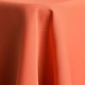 Coral polyester linen