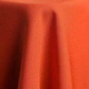 Orange polyester linen