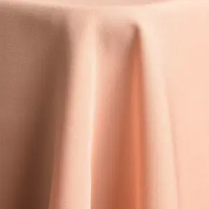 Peach polyester linen