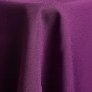 Plum polyester linen