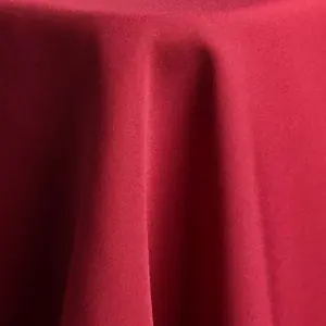 Raspberry polyester linen
