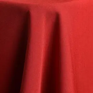 Regal Red polyester linen