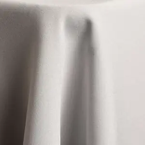 Silver polyester linen