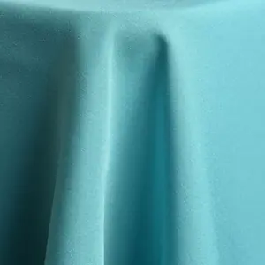 Turquoise polyester linen